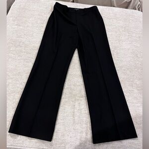 Lafayette 148 Black Wool Blend Dress Pants | Size 12 Office Siren Quiet Luxury